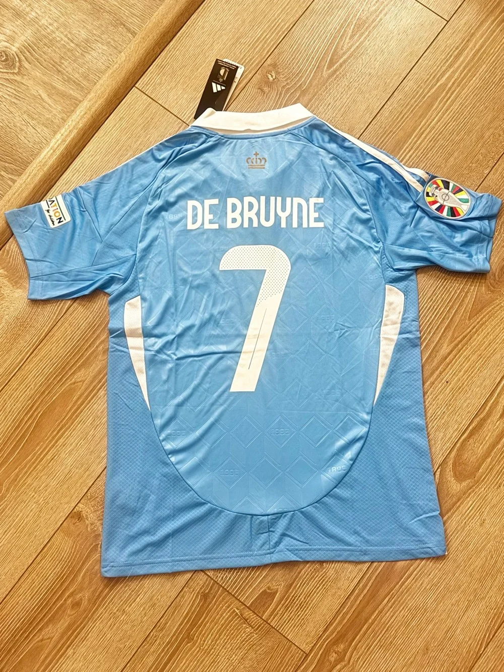 Belgium 2026 Away Soccer Jersey #7 De Bruyne Light Blue Men’s New Size S